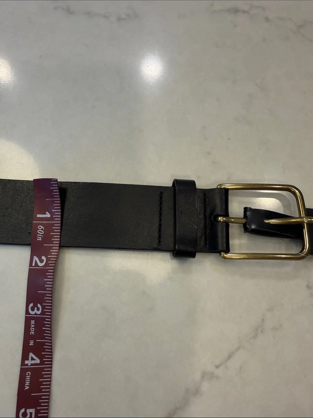 Banana Republic NWT Leather belt with brass buckle